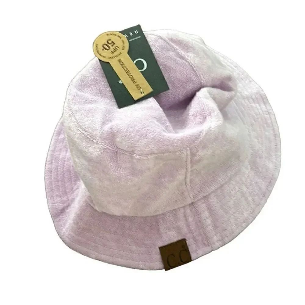 New with tag CC New York lilac Terry cloth bucket hat